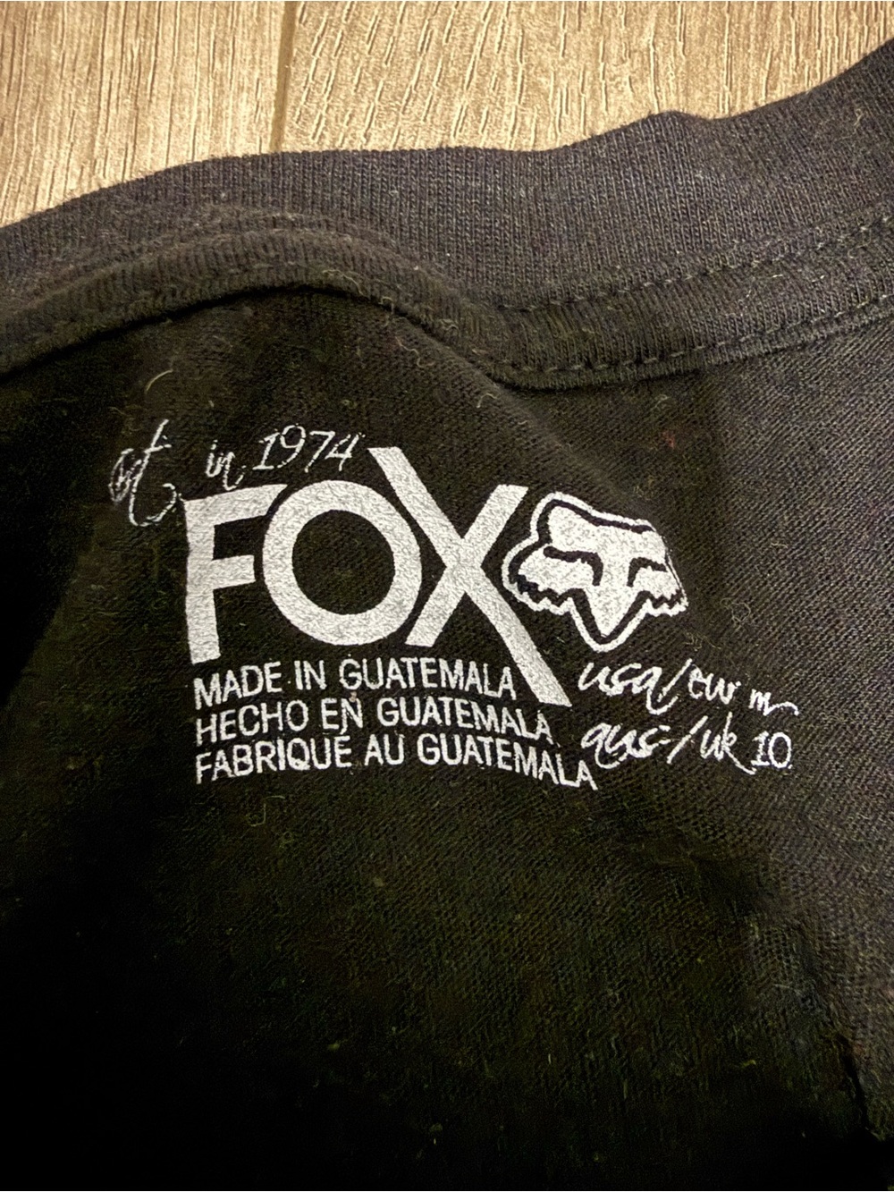 Fox Black Graphic Logo Tee with White Print - Picture 4 of 4